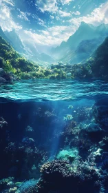 Sunlit mountain shores and a secret underwater garden.