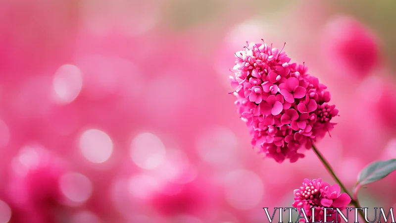 Macro botanical photography capturing vivid crimson clustered petals with bokeh depth compression