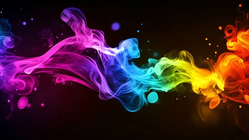 Spectral smoke plumes in opposing multicolor fluid dynamics