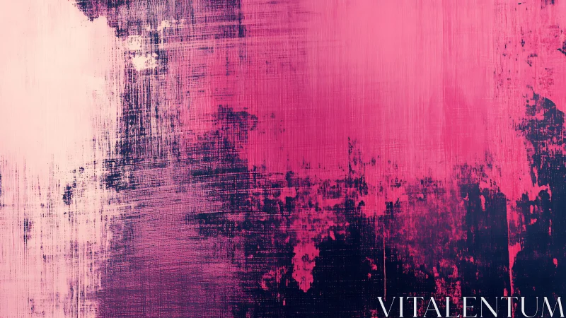 Pink and Navy Abstract Brushstroke Texture Digital Art.
