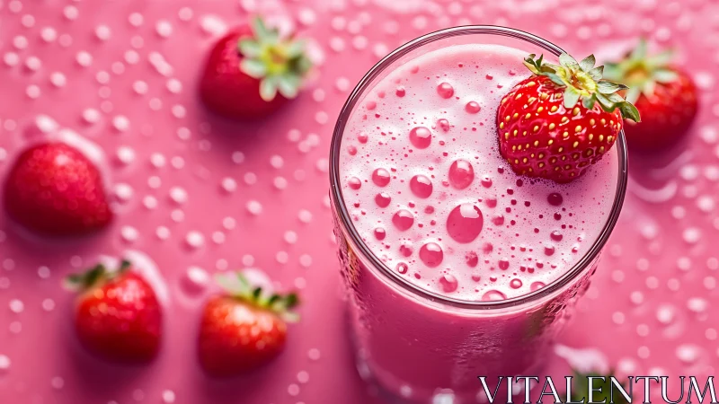 Strawberry Smoothie Magic in Pink.