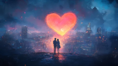 Love Ignites the Urban Skyline Where Hearts Meet City Dreams