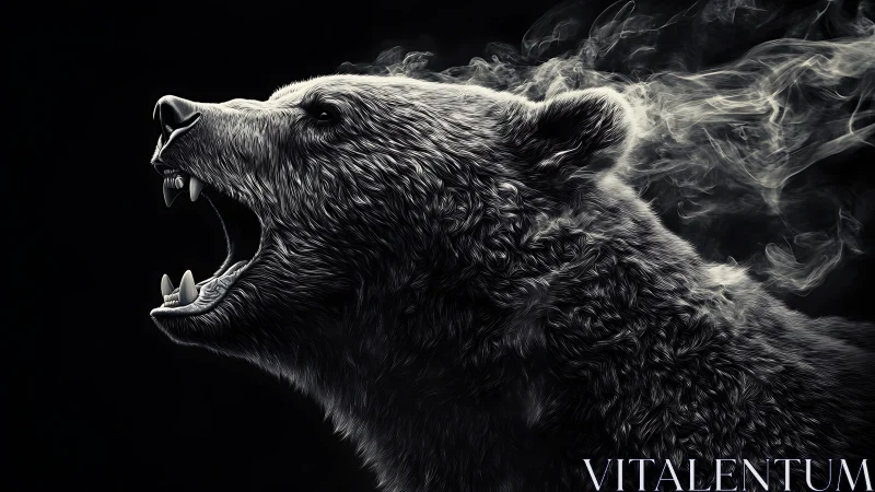 Smoke-laced roar carves luminous fury from the dark void