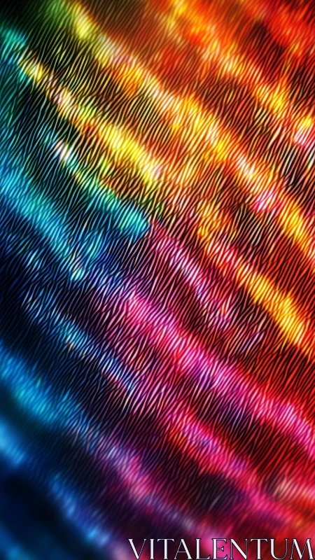 Chromatic interference ripples in iridescent spectral field.