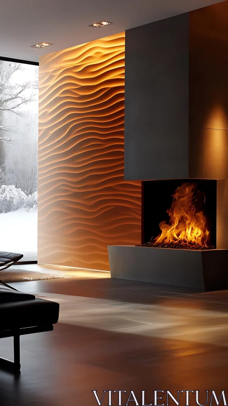 Molten Architectural Symphony Where Fire Dances Inside Undulating Walls