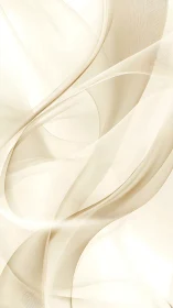 Cream silk waves flow across luminous abstract field.