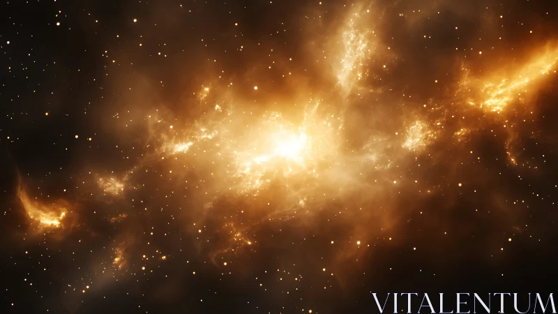 Starlit emberstorm unfurls as molten nebula carves space