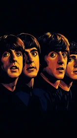 Digital painting portrait study with dramatic chiaroscuro lighting.