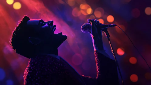 Electric singer pours every note into a glowing night stage