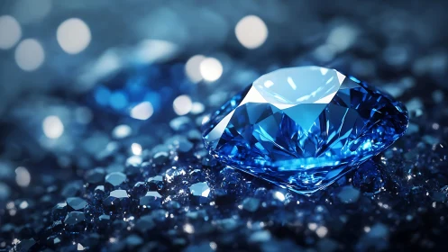 Midnight-blue diamond lounges on a glitter-soaked galaxy