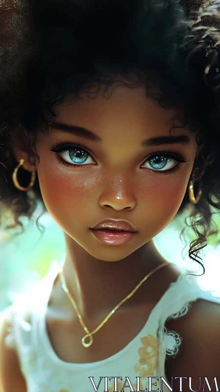 Starlit turquoise eyes quietly remake the summer morning