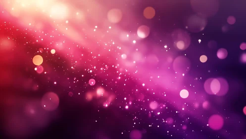 Vibrant Pink and Purple Bokeh Abstract Background Art.