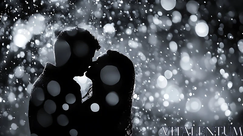 Silhouetted Intimacy in Precipitation: Backlighting and Bokeh.