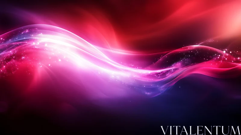 Chromatic plasma wavefront with magenta light trails and bokeh