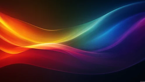 Spectrum gradient waves form layered luminous vector light bands