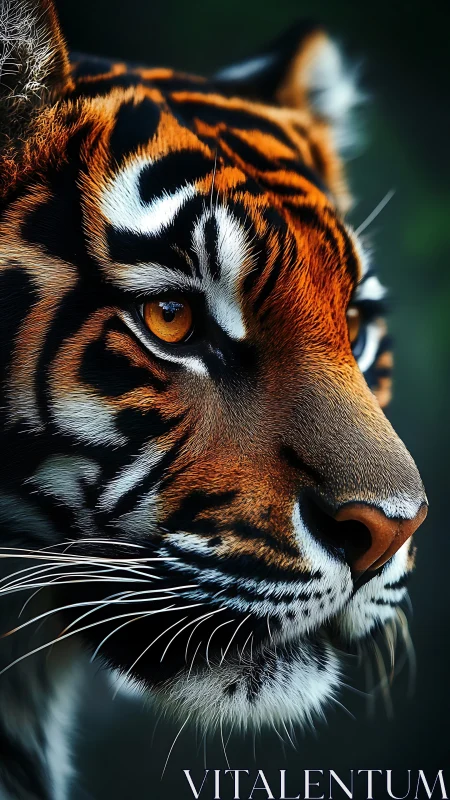 Amber-eyed jungle monarch in razor-sharp quiet focus.