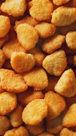 Golden chicken nuggets form a warm, crispy comfort feast