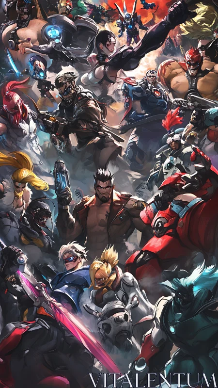 Heroic sci fi squad leaps into a bold, high energy battle