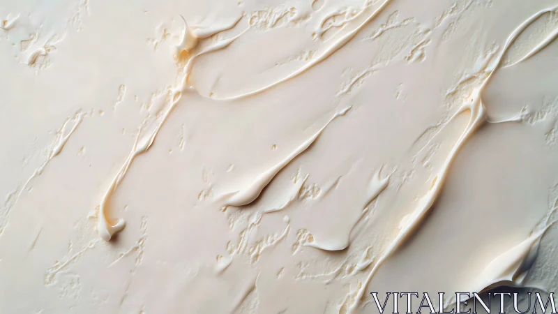 Creamy beige texture with thick smoothed streaks. Plain view.