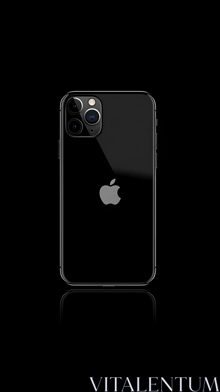 iPhone 13 Pro Max Black: Triple Lens Camera Array Rear Configuration.
