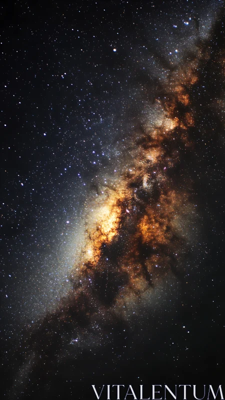 High dynamic range capture of dense galactic core and dust lanes