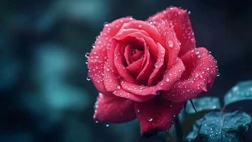 Crimson Rose Wears Morning's Sparkling Jewelry