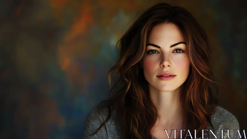 Softly lit portrait celebrates calm confidence and quiet grace