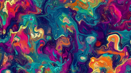Chromatic turbulence in digitally simulated fluid vortices.