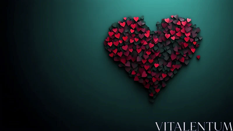 Crimson Hearts Cascade in Layered Dimensional Depths