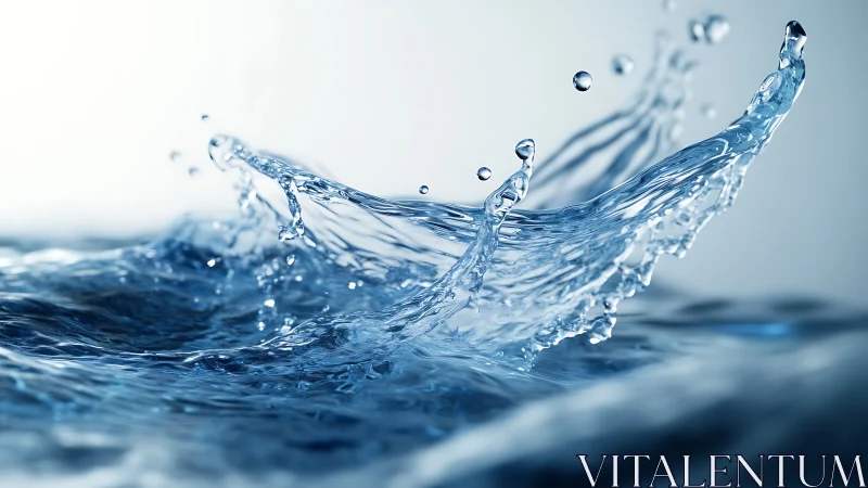 High-speed macro captures dynamic water splash motion