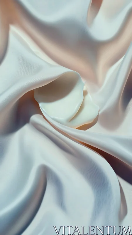 Microtextured satin vortex with soft spectral refractions.