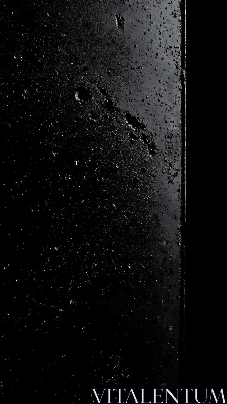 Textured dark surface with subtle side lighting detail.
