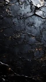 Midnight stone textures with quiet metallic glimmers.