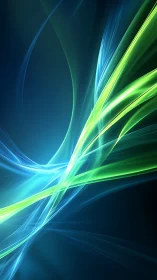 Neon river currents crossing through deep midnight glow.