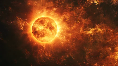 Stellar Inferno: The Sun's Violent Ballet.