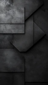 Layered matte graphite panels with industrial abrasion mapping.