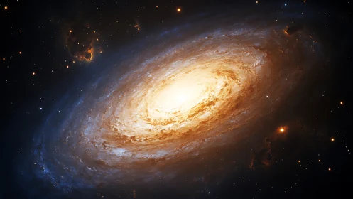 Dense barred spiral galaxy core radiating high-energy stellar light