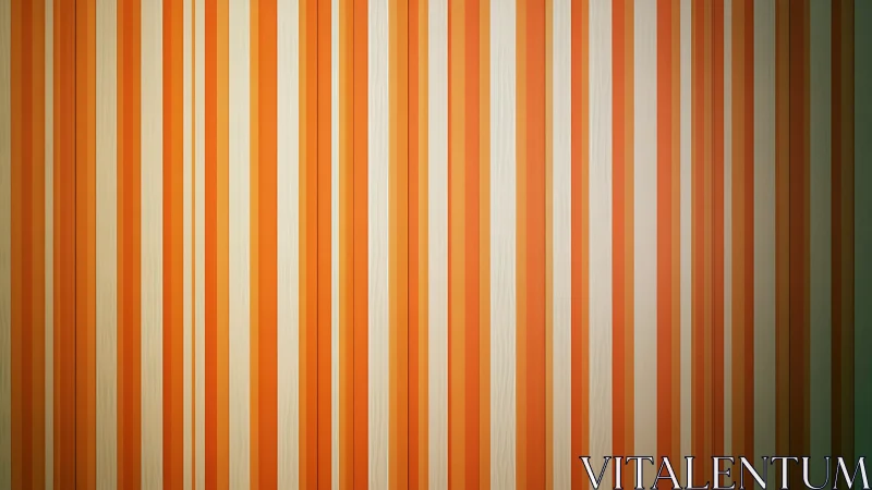 Vertical orange and beige striped wall pattern design.
