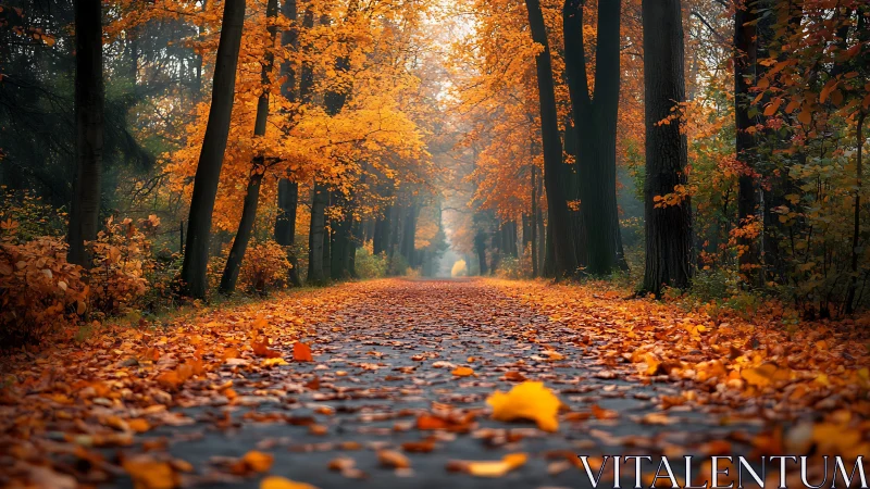 Golden Cathedral of Leaves: Where Trees Compose Autumn's Grand Finale