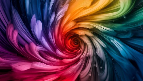 Chromatic vortex renders dynamic radial motion in 3D strokes