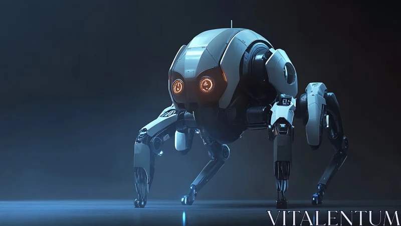 Quadrupedal recon robot with spherical core and warm optics