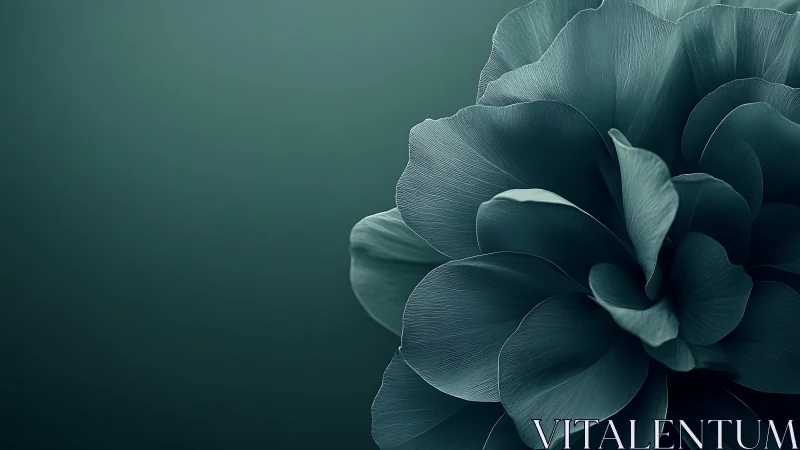 Petals whisper secrets in the teal twilight