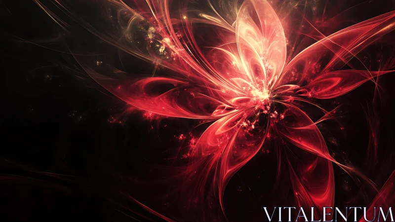 Fractal plasma blossom with radiating luminous filaments.