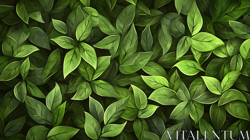 Leafy chorus of emerald greens in lush layered harmony.