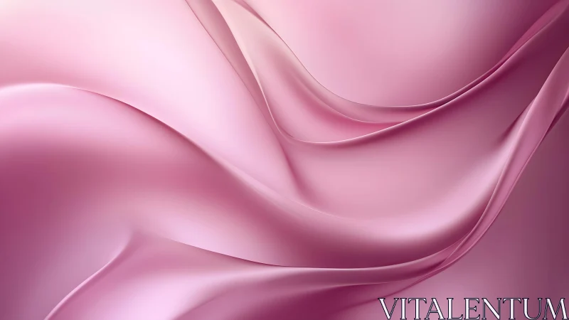 Soft Pink Silk Abstract Texture with Smooth Flowing Lines.