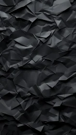Origami Nightfall: jagged charcoal folds in quiet motion.