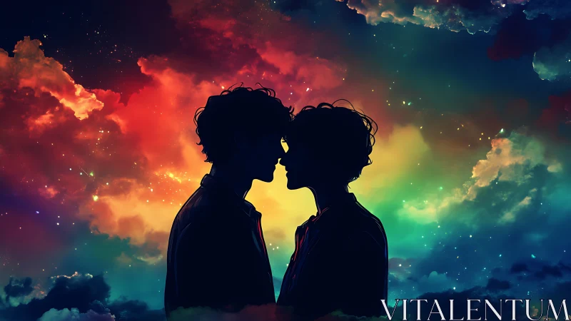 Two Souls Meeting Under Painted Skies.