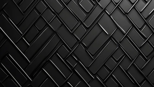 Midnight rectangles slide past each other in glossy silence