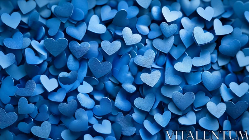 Blue Hearts Celebration: Love and Joy in Dreamy Light.