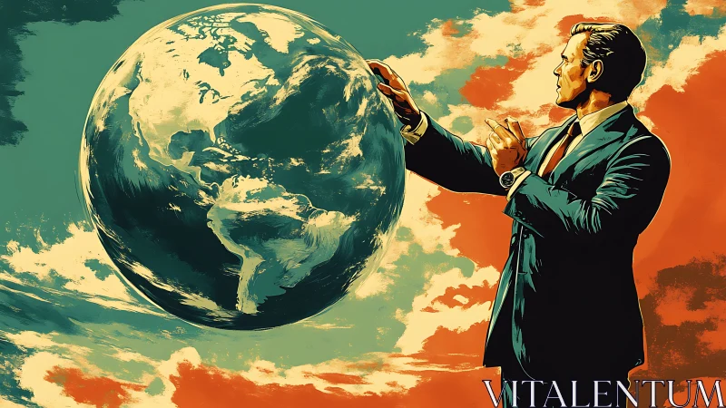 Confident leader in a bold, colorful vision of the world.